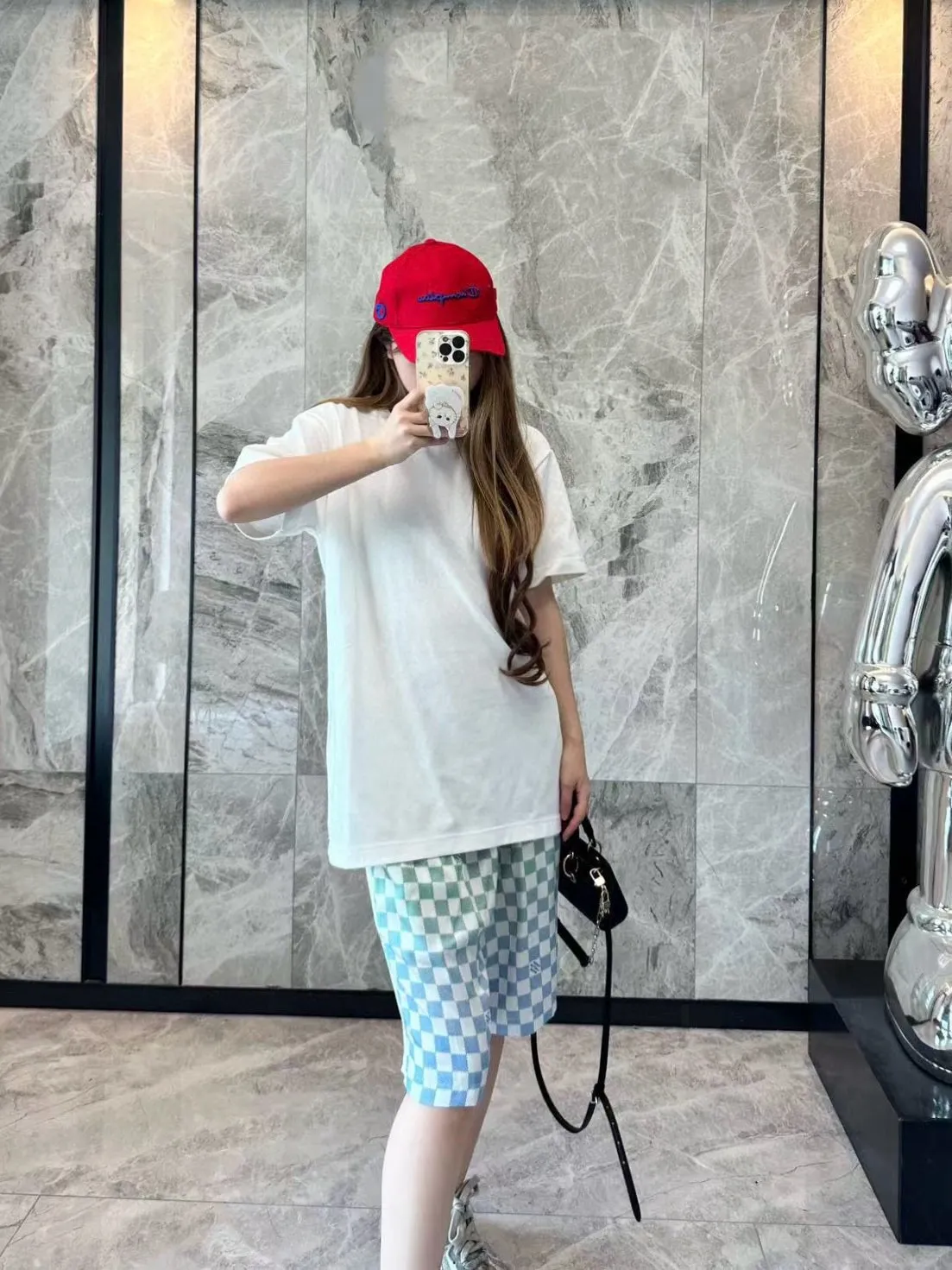 Louis Vuitton/Louis Vuitton gradient checkerboard shorts